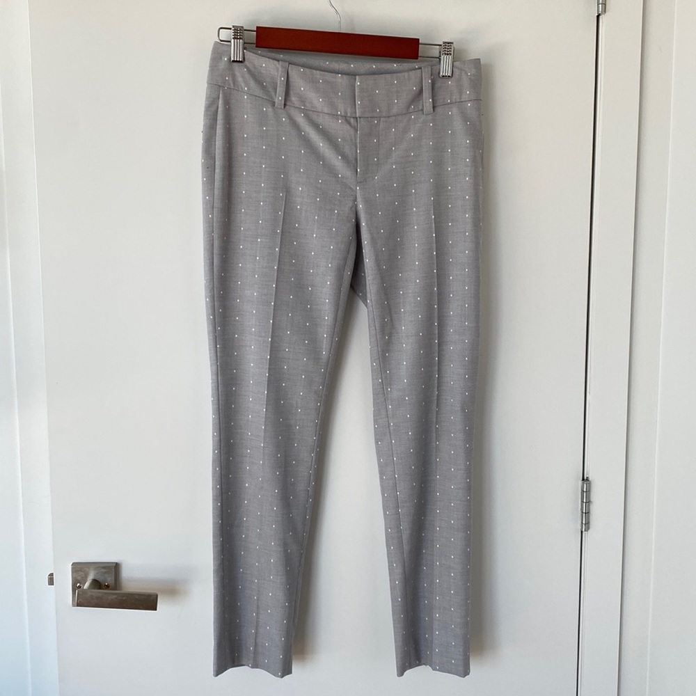 Calvin Klein gray polka dot pants